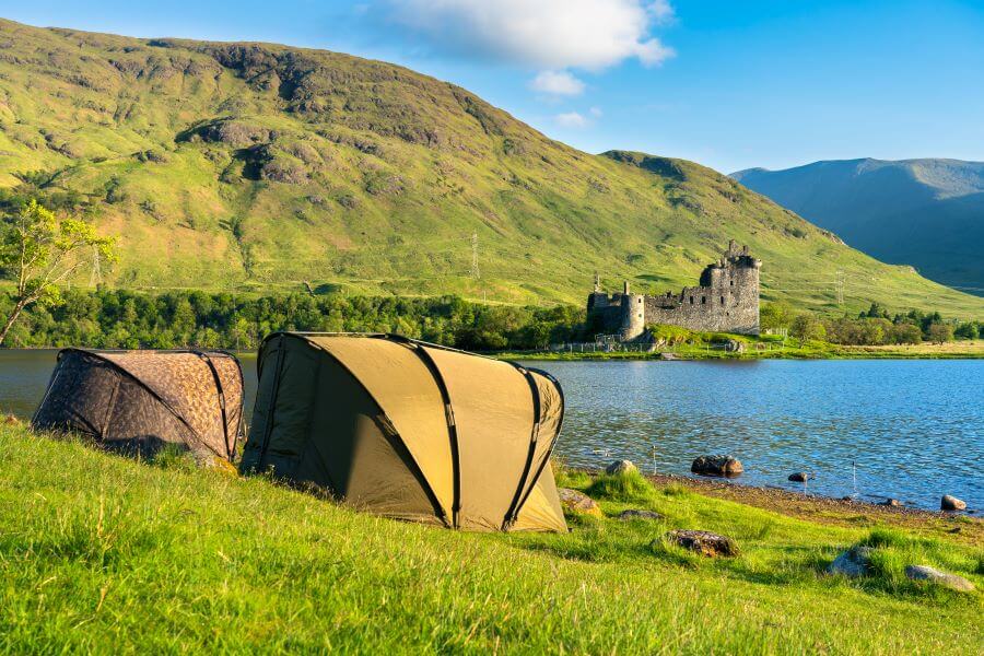 wild camping by scottish loch