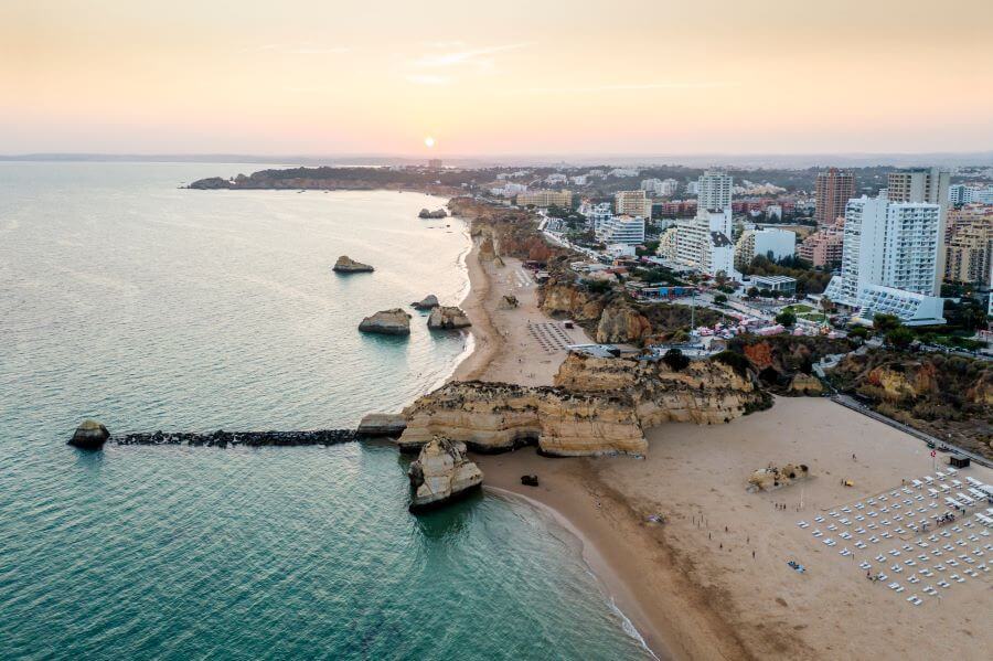 Portimao by sunset Algarve Portugal